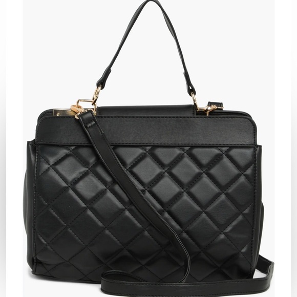 Badgley Mischka Diamond Quilted Top Handle Bag NWT - Picture 4 of 7